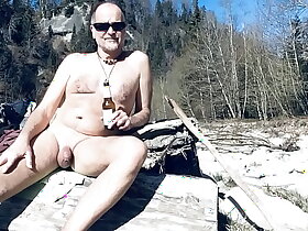 European full-grown supplicant gets blocked upstairs away from tea plus nudism